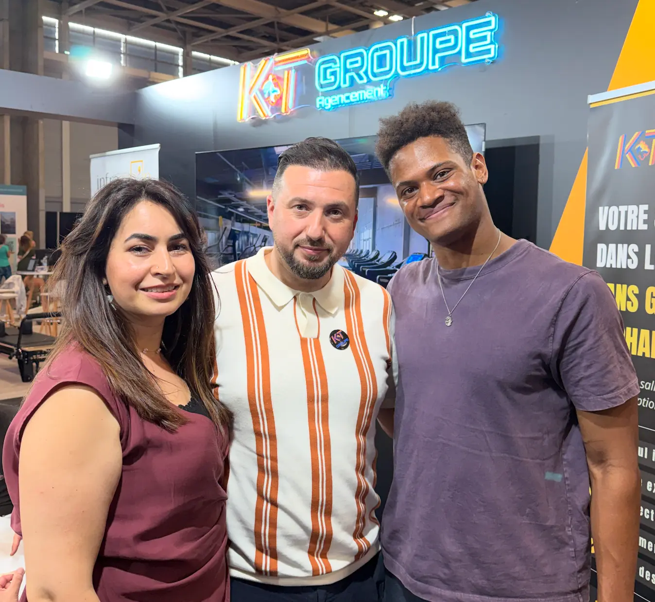 L’équipe Prospesia avec KT Groupe sur le stand du salon